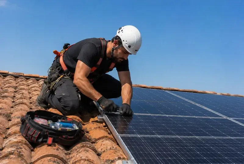 Maintenance et monitoring de panneaux solaires à Scillé