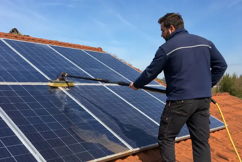 Nettoyage et entretien de panneaux solaires à Scillé