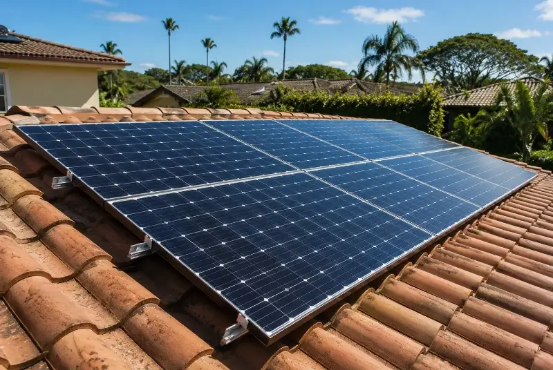 Installation de panneaux solaires à Scillé